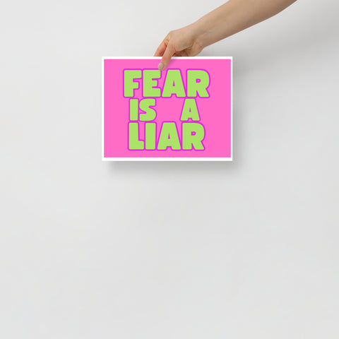 FEAR IS A LIAR POSTER